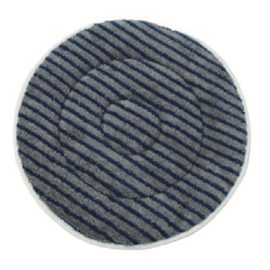 Blue & Gray Microfiber Heavy-Scrub Carpet Bonnet