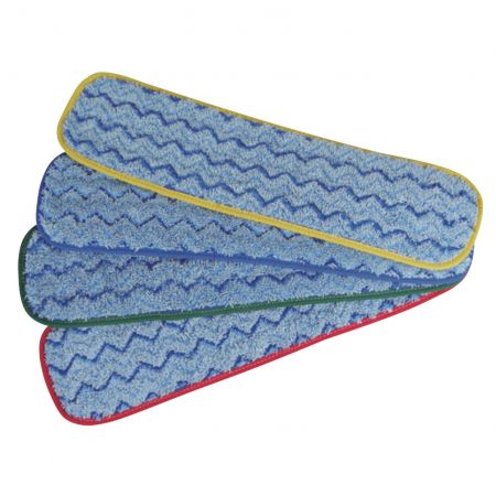 Microfiber W stripe Premium Wet Mop Pad